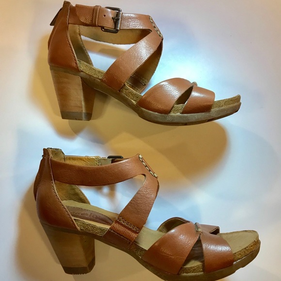 bussola Shoes Bussola Brown Leather Sandals Heels Size 6